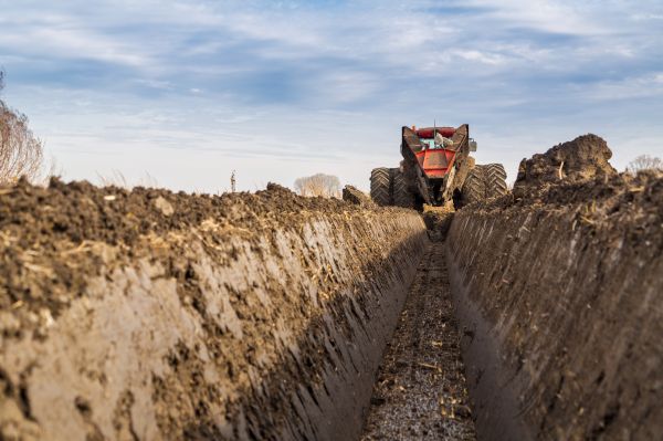 Drainage Trench Repair in South Zanesville