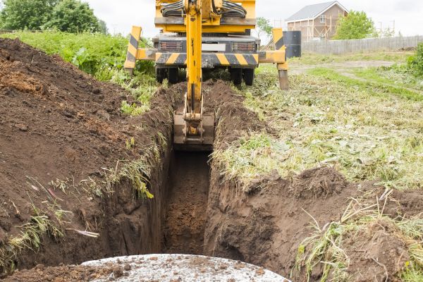 Drainage Trench Installation in South Zanesville