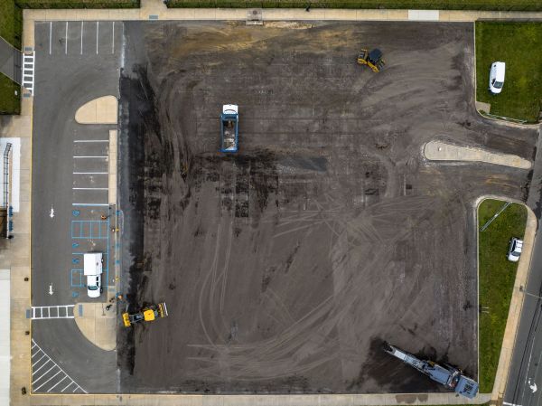 Parking Lot Excavation in South Zanesville
