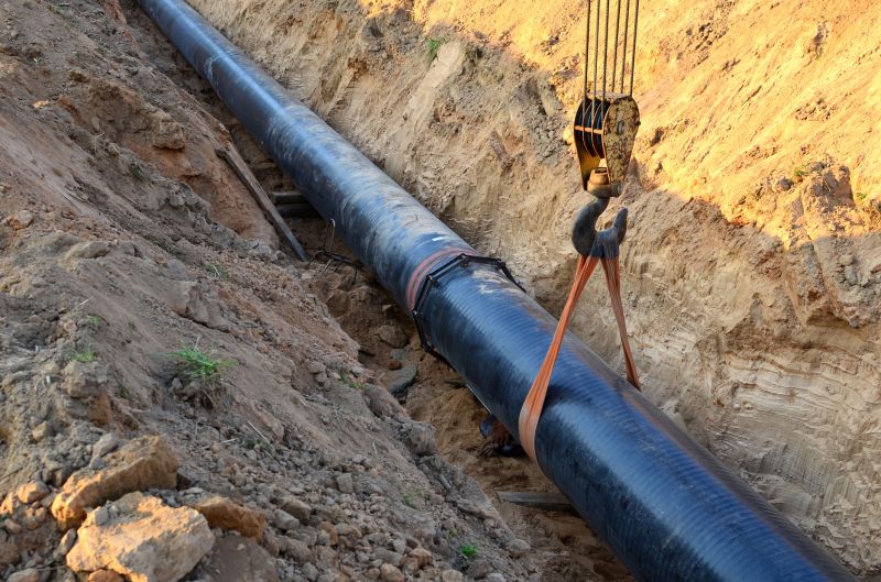 Gas Pipe Trenching